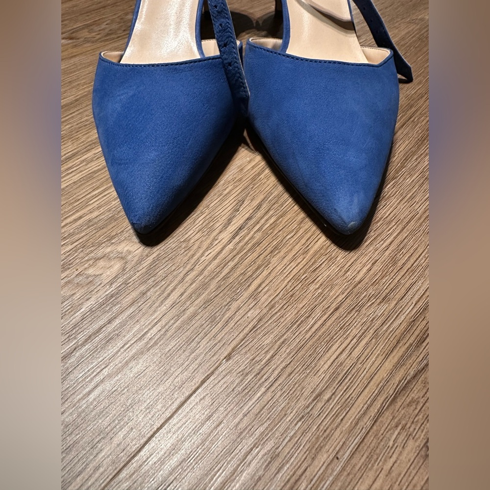 Nine West Blue Pointed Toe Heels - Picture 2 of 5